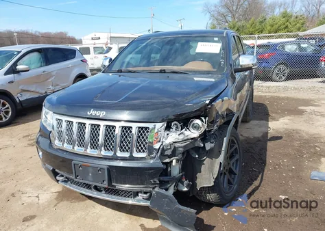 2012 Jeep Grand Cherokee Overland z USA, uszkodzony, nr VIN 1C4RJFCT5CC288288